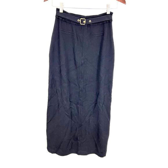 St. John Sport Black Long Skirt Size Small Modest Vintage - Picture 1 of 9